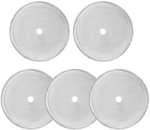 5 Pack 4 Inch 304 Stainless Steel Replacement French Press Screens 80 Mesh | Fits 800ml/27oz coffee makers, traps fine grounds effectively, easy to clean, ensures pure flavor for daily home brewing