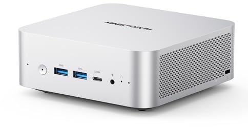 MINIS FORUM AI Mini PC M1 Pro-285H mit Intel Core Ultra 9 Prozessor 285H (16C/16T, bis zu 5,4 GHz), Mini Computer 32 GB DDR5 PCIe4.0 SSD 1 TB, Quad Display mit HDMI 2.1/USB4/DP, 5X USB Ports, WiFi 7
