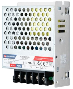 BTF-LIGHTING 50W 5V Netzteil CE Zertifiziert Aluminium LED-Treiber AC 100-240V zu DC 5V Transformator für LED-Streifen, 3D-Drucker, CCTV-Kamera, Sicherheitssystem, Radio, Computer-Projekt