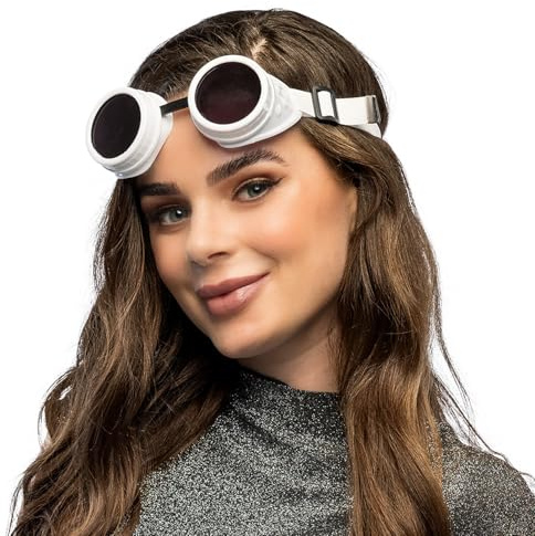 Boland - Steampunk Brille Vibe | verstellbare Partybrille für Kostüm, Festival, Karneval und Mottoparty