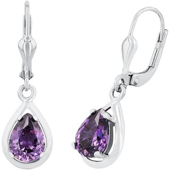Amor Ohrhänger 925 Sterling Silber Damen Ohrschmuck, mit Zirkonia synth., Silber, Kommt in Schmuck Geschenk Box