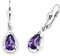 Amor Pendientes de plata de ley 925 para mujer, con circonitas sintéticas, color plata, se entregan en caja de regalo.