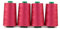 ACKERMANN 4X 5.000m UNIVERSAL NÄHGARN, Stärke 120, Qualitätsgarn, Overlock Garn, Garn für Overlock-Nähmaschinen (7182 Pink)