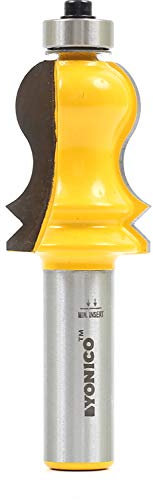 Yonico 16114 Large Elaborate Cap Crown Cap Molding Router Bit 1/2-Inch Shank