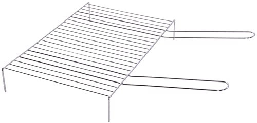 VERDELOOK Griglia in Acciaio Inox aisi 430 per Alimenti 60x40 cm. Grill per Barbecue e caminetto