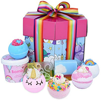 Bomb Cosmetics Einhorn-Universe Badebomben-Set mit Magical, Fantasy-like Duft für Entspannung und Aromatherapie