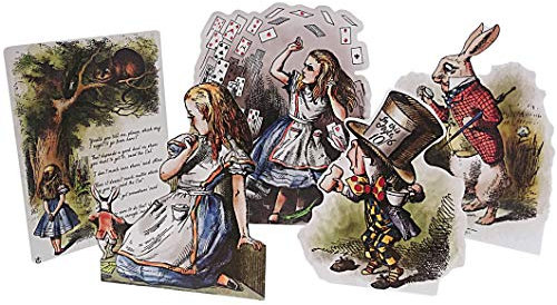 ASVP Shop Alice im Wunderland Karte Stand Up Requisiten Partyzubehör Tischdekoration Dekoration