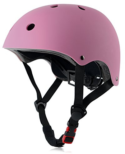 Cykelhjälm för barn, justerbar och multisport, från småbarn till ungdom, 3 storlekar (rosa)