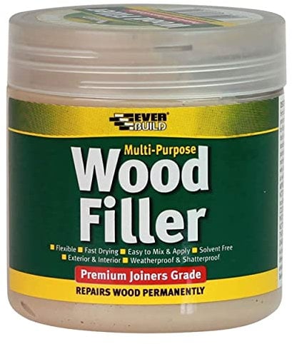 Everbuild Multipurpose Wood Filler – Suitable For Indoor And Outdoor Use – Sandable – Teak – 250ml