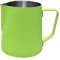 Inzopo Lechera Jarra gruesa de acero inoxidable de 350 ml, para café con leche y leche expreso, color verde