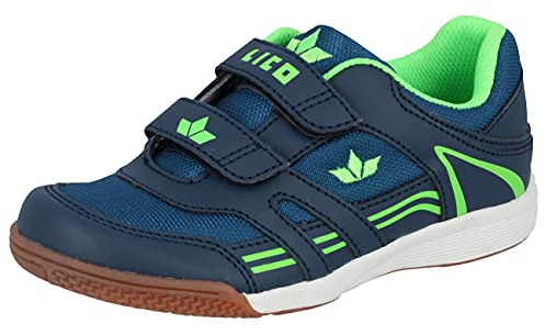 Lico Active Indoor V Jungen Hallenturnschuh, marine/lemon, 34 EU