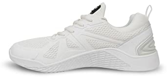 Gorilla Wear Bodybuilding Fitness Schuhe Gym Hybrids - weiß/weiß - Trainingsschuhe Sportschuhe Sport Alltag Multifunktionell Bequem Training mit Logo maximale Bewegungsfreiheit, 45