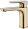 Bathroom Brass Vanity Bath Sink Faucet Basin Mixer Taps,Single Handle Deck Mounted,Brushed Gold