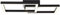 Brilliant Lampe, Kjorn LED Deckenleuchte 2flg schwarz, Metall/Kunststoff, 1x 33W LED integriert, (3300lm, 3000K), A+
