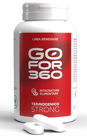 Termogenico Strong | Brucia Grassi Potenti Veloci per la Dieta | Soppressore Appetito | Drenante Forte Dimagrante Detox | 240 pillole dimagranti efficaci veloci gofor360