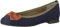 MARCO TOZZI Ballerine Donna con Fiocco Vegane, Multicolore (Navy Multi 1), 39 EU