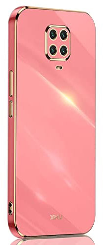 SEAHAI Funda para Xiaomi Redmi Note 9S / Redmi Note 9 Pro, Galvanoplastia de Diseño de Phnom Penh Elegante Delgada a Prueba de Golpes TPU de Goma Suave Carcasa de Silicona Colorida, Rojo