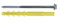 25 Chevilles longues D. 10 x 160 mm + Tirefond D. 7 x 160 mm - Tête hexa. 13 mm Torx T40 - Zingué