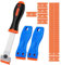 Gebildet Plastic Razor Blades Scraper Tool Kit- 3 Pack Wall Paint Remover with 30 Pcs Plastic Blades, No Scratch Car Window Glass Vinyl Adhesive Floor Stove Decal, Tape, Sticker Removal Cleanings