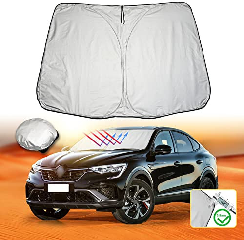 LFOTPP Compatible con Renaul-t Arkana Parasol Interior Parabrisas Coche Parasol Plegable Protección UV Protector Solar Accesorios