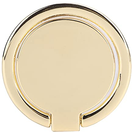 Handy Halterung Stand, 360 Grad Drehung Metall Handy Ring Halterung Ringhalter Fingerhalterung Ständer für Smartphone, Magnetische Autohalterung(Golden)