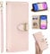 ZCDAYE Case for iPhone 11, iPhone 11 (6.1 inch) Wallet Phone Case, Skin-Friendly Flip Premium Leather Case Cover for Women Girl Lady,Pink