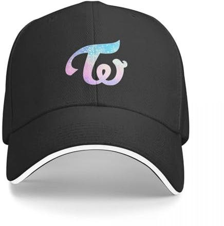 Basecap Twice Logo (Pastel Galaxy) Baseballkappe Militärmütze Mann Rave Trucker Mütze Teehüte Mützen für Männer Damen