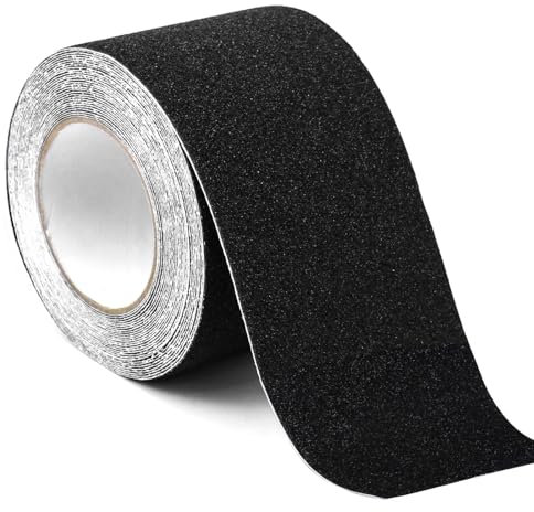 Luriseminger Ruban Antidérapant 10cm x 10m, Forte Adhésif Ruban Autocollant Anti-dérapante Bande Antidérapante Adhésive pour Intérieur et Extérieur, pour la Sécurité au Travail et la Maison