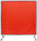 VEVOR Cortina de Soldadura con Marco, 1,8x1,8 m Pantalla de Protección de Soldadura de Vinilo Ignífugo con 4 Ruedas Giratorias 2 Bloqueables, Cortina Móvil Profesional para Taller, Industria, Rojo