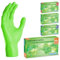 100x ARNOMED Einweghandschuhe Grün, Nitrilhandschuhe L, Einmalhandschuhe, Handschuhe Einweg puderfrei, latexfreie Gummihandschuhe, Einweghandschuhe in XS, S, M, L & XL verfügbar