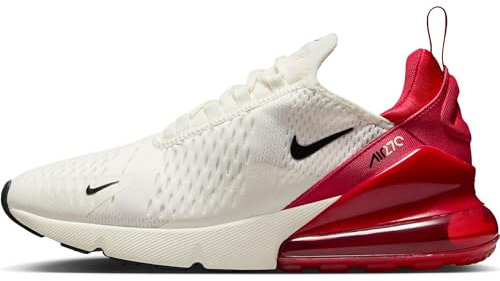 Nike Sneaker Damen Air Max 270, Gym Red/Sail-Black, AH6789-606, 40 EU (W 8.5 US)