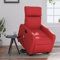 Hommdiy Massagesessel mit Aufstehhilfe Rot Massagestuhl Kunstleder