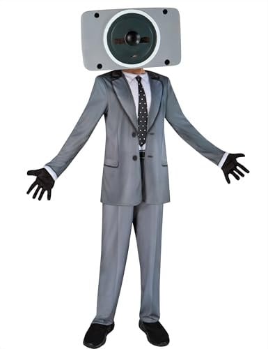 Rubies Official Skibidi Speakerman Child Costume, Kids Fancy Dress, Size 11-13