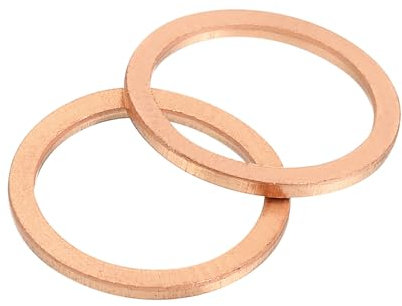 QUARKZMAN M16 Rondelle Piatte, 30pz Rondella Piana ad Anello in Rame 20mm OD Ring Guarnizione Tenuta in Metallo per Viti Bulloni Dadi