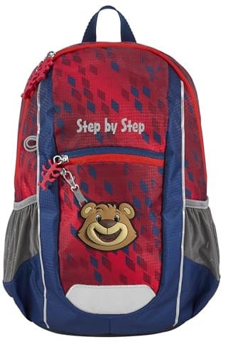 Step by Step Rucksack-Set KIGA Maxi FC Bayern Berni, mit separaten Innenfach, ergonomischer Mini-Rucksack mit höhenverstellbarem Brustgurt, für Kita, Kindergarten & Freizeit, ab 3 Jahren, 10 l, rot