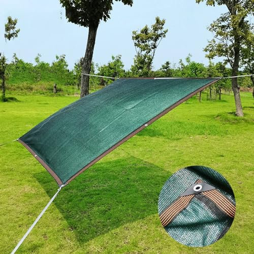 Telo ombreggiante di alta qualità, 90% verde scuro, per esterni, patio, giardino, pergola, resistente, con copertura a baldacchino, dimensioni 3 x 5 m