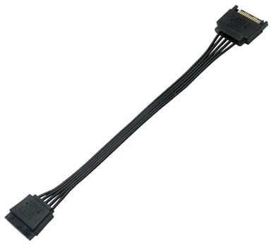 GINTOOYUN SATA Cable de alimentación para disco duro SATA Cable de extensión de alimentación macho y hembra de 15 pines para disco duro HDD (24,02 ) (61 cm)