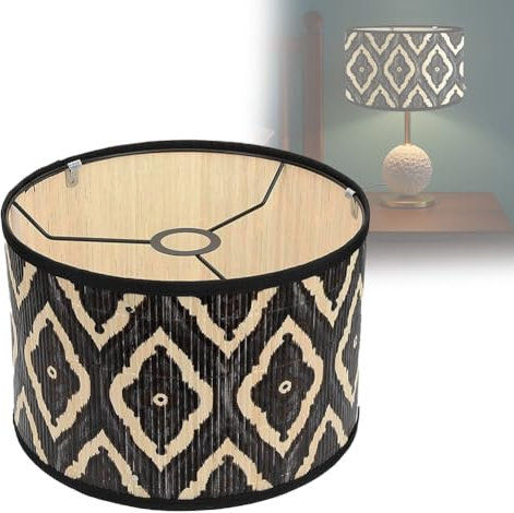 LOMUG Wandleuchten Dekorative Lampenschirme für Tischlampen, Rustikale Lampenschirme, Gewebter Lampenschirm, Großer Lampenschirm für Heimdekoration, Wandleuchten Dekorative, Tisch, Boden, Hängelampen