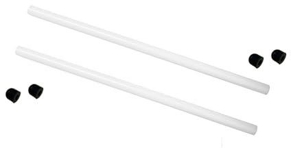 Lot de 2 tiges en céramique pour pompe à turbine Intex Pure Spa Hot Tub Fix E90 Diamètre d'erreur 0,3 cm pour modèle SSP-H-20-M & SB-20M 401M 403M (avec 4 capuchons)