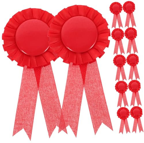 Toyvian 20 Stück Leere Auszeichnungsabzeichen mit Sicherheitsnadel Diy Medaillen Broschen für Geburtstagsfeiern Pferde Dekoration und Kreative Projekte Preisband zur Individuellen