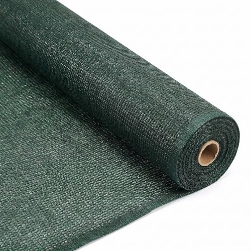 MAKA Rete Ombreggiante da Esterno, Telo Ombreggiante 90% Resistente ai Raggi UV, Rete Parasole Verde per Recinzione, Pergola, Serra, Giardino, Balcone, Piscina (2 x 50 metri)