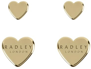 Radley Twin Pack 18ct Gold Heart Earrings RYJ1234S