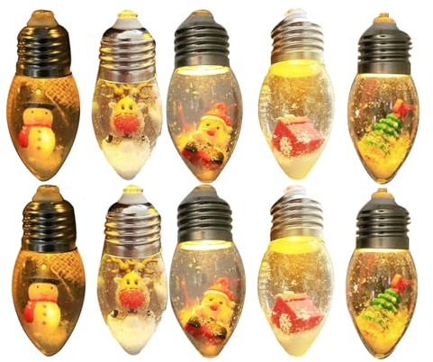 Besreey Luces De Navidad Para Arbol Con Pilas | Luces De Cadena Con Bombillas LED - Decoracion Vintage Para Fiestas En Valla Jardin Patio Ventana Boda