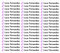 50 Namensaufkleber Namen Sticker Aufkleber Sticker 6 x 1 cm. (Weiß) - für Kinder, Schule und Kindergarten - Stifte, Federmappe, Lineale - Markieren von Gegenständen - personalisiert