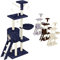 Beltom® Rascador Afilador Uñas para Gatos Árbol Escalador Mascota Rascarse Juego 140 cm - Azul