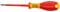 Connex cox334025 VDE-Elektriker-Schraubendreher, silber/rot/gelb, 2,5 x 75 mm