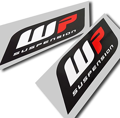 Adesivi con logo WP Suspension, misura grande, 2 pezzi