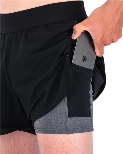 Fusion Mens Run Short 2in1 Short mit Taschen
