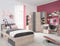 QMM TraumMoebel Jugendzimmer Kinderzimmer komplett Davis Set B Eckschrank Schreibtisch Bett 90x200 Regale