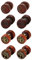 Aroncent Holz Ohringe Ohrstecker Set: 4 Paare Yin Yang Lebensbaum Löwe Kopf Ohrstecker Vintage Ohrschmuck für Herren Damen